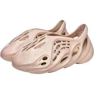 Men's Beige Non Slip Cloud Slides Lightweight Foam Runner Sandal Shoes